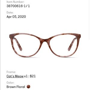 Eyebuydirect “cat’s meow” prescription glasses